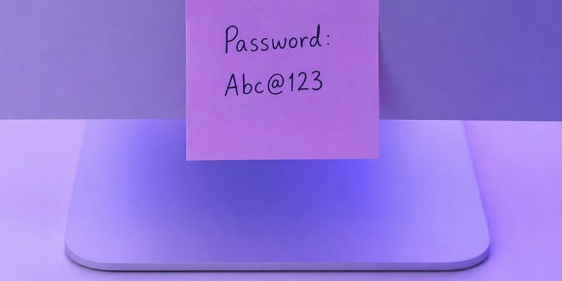 Zero behaviour change - password on a sticky note